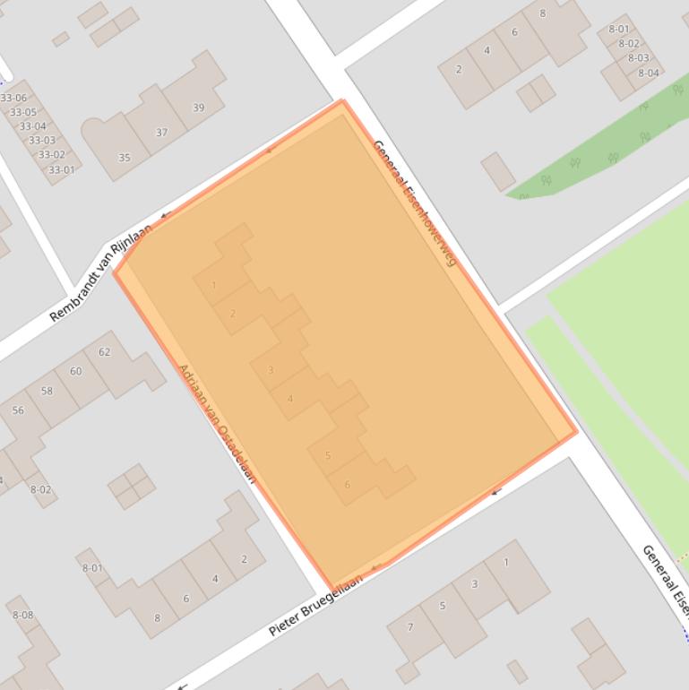 Kaart van postcodegebied 5056CG.