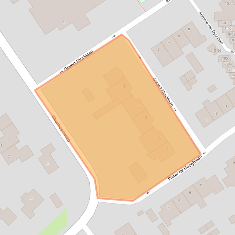 Kaart van postcodegebied 5056CN.