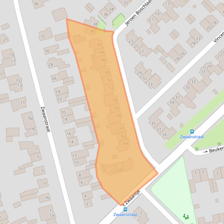 Kaart van postcodegebied 5056CX.