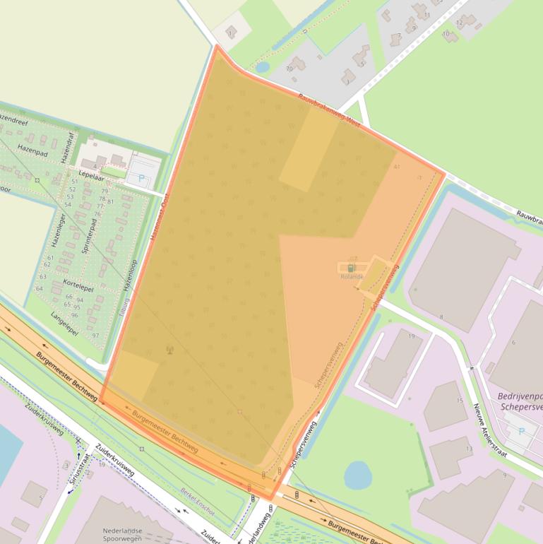 Kaart van postcodegebied 5056DX.