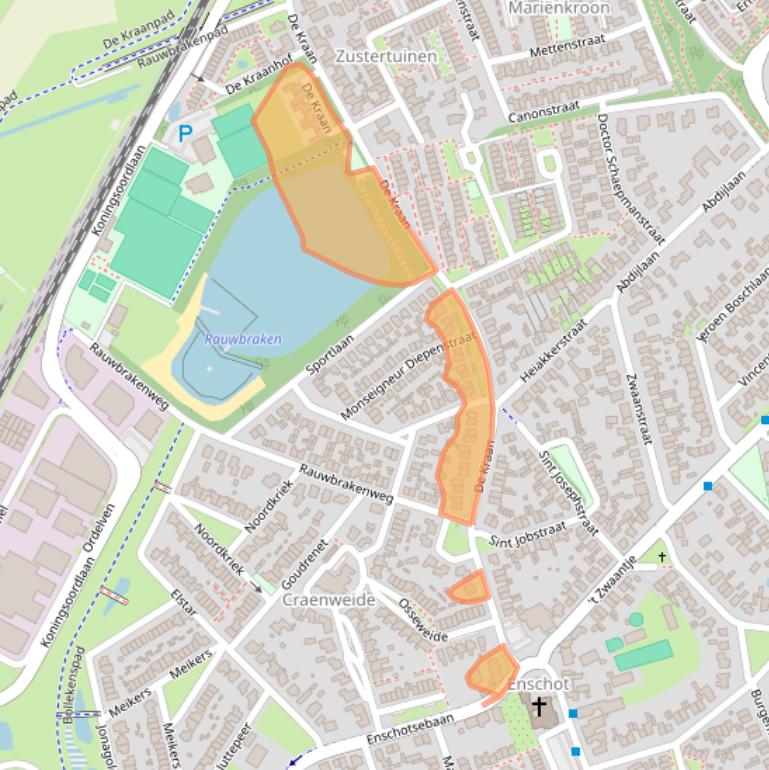 Kaart van postcodegebied 5056EA.