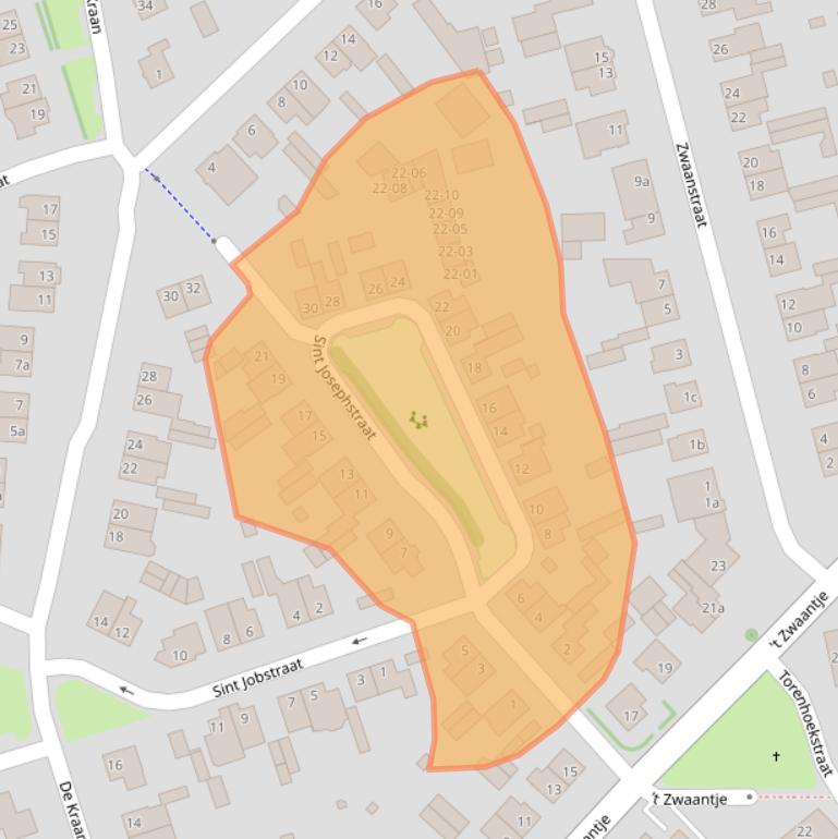 Kaart van postcodegebied 5056EG.