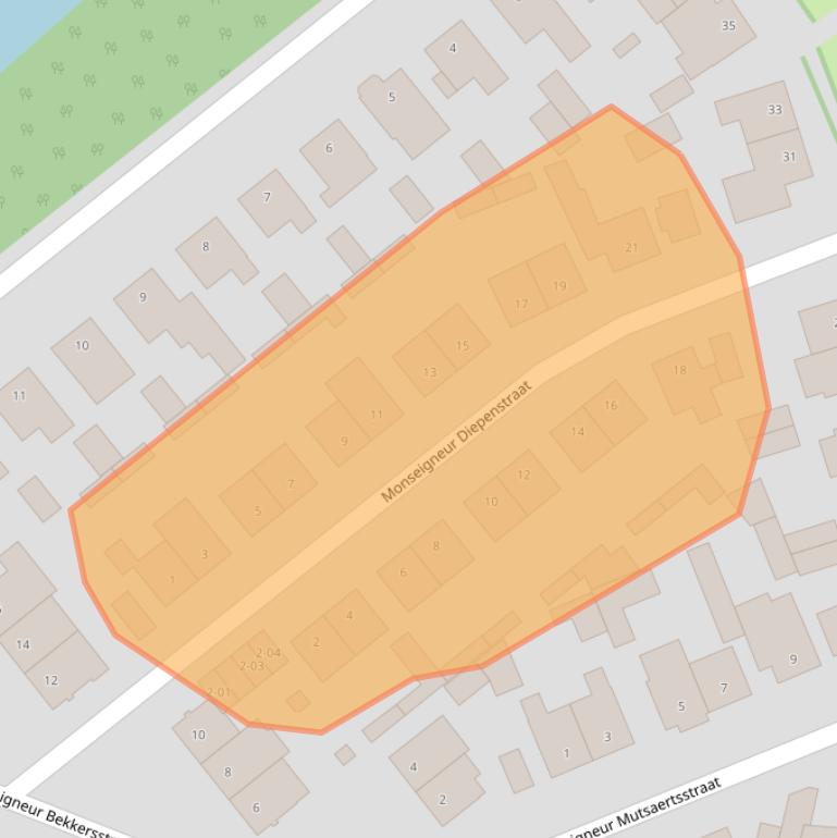 Kaart van postcodegebied 5056EL.