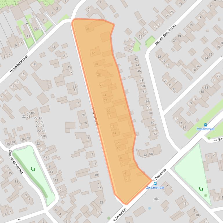 Kaart van postcodegebied 5056EP.