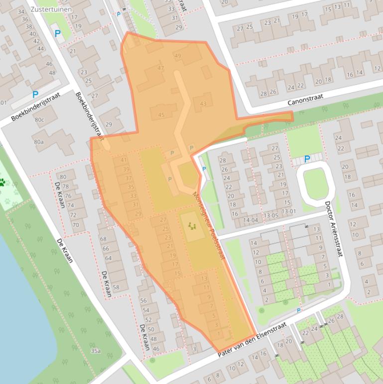 Kaart van postcodegebied 5056ET.