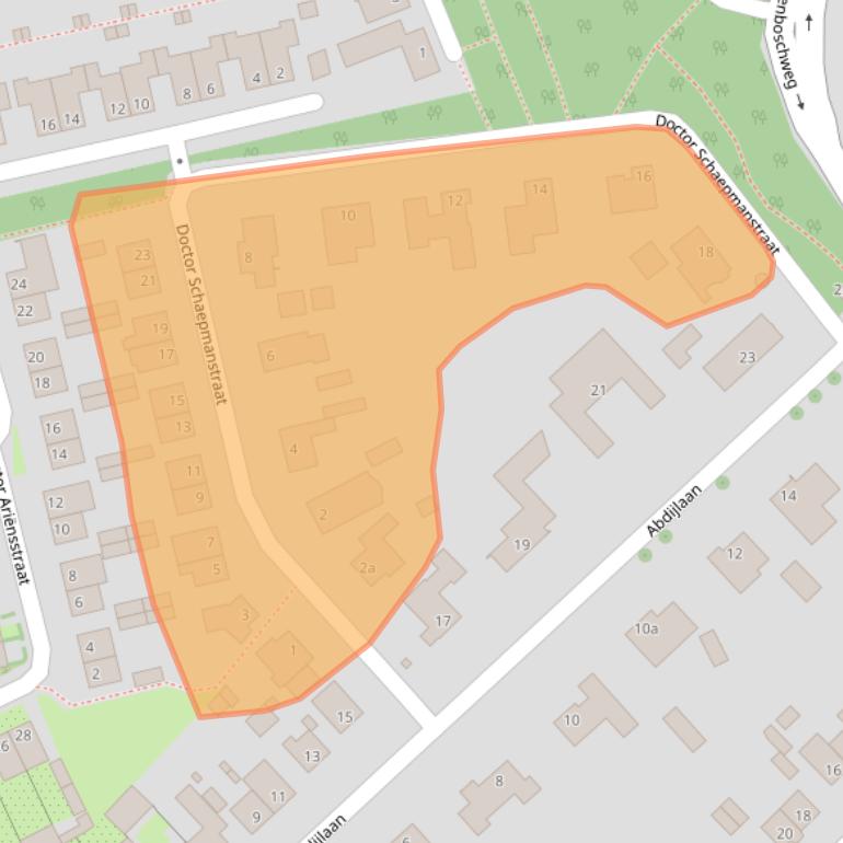 Kaart van postcodegebied 5056EZ.