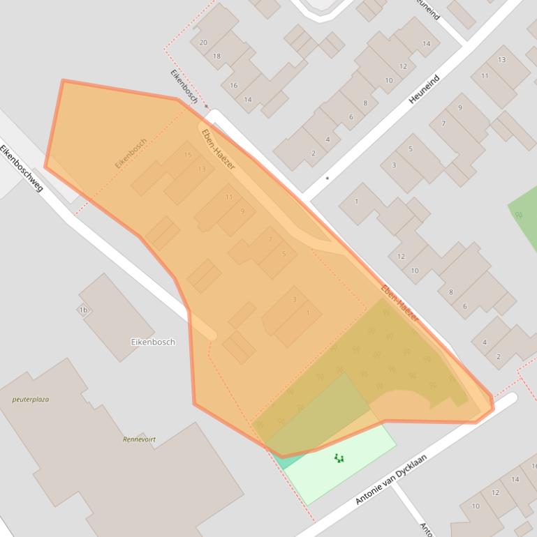 Kaart van postcodegebied 5056GH.