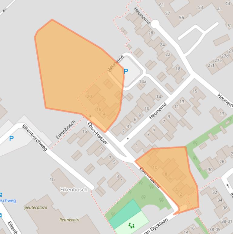 Kaart van postcodegebied 5056GJ.