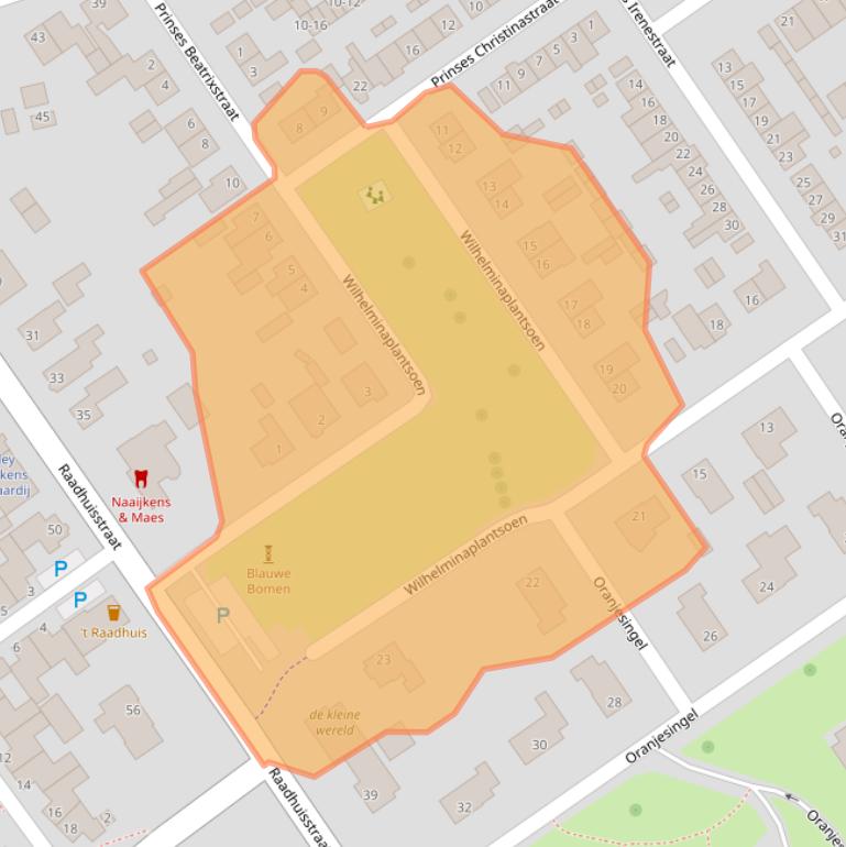 Kaart van postcodegebied 5056HB.