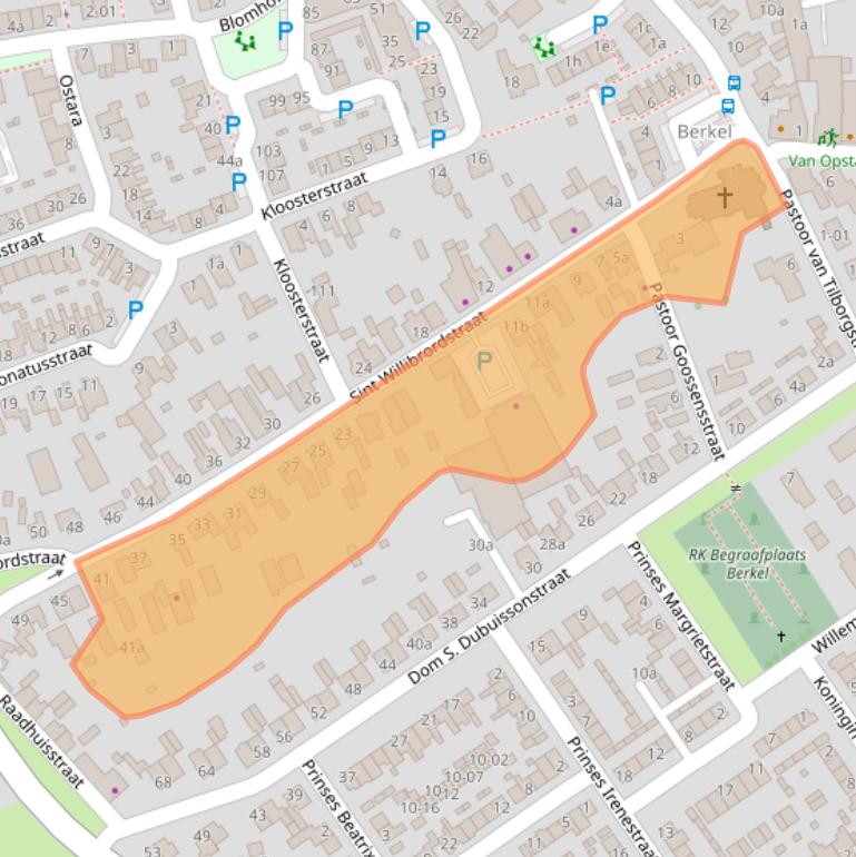 Kaart van postcodegebied 5056HS.