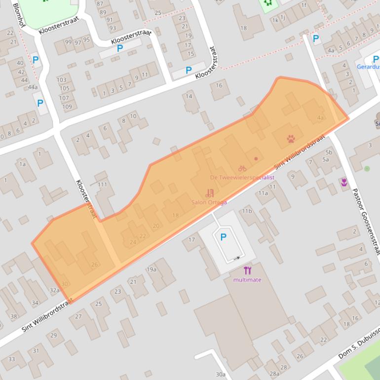 Kaart van postcodegebied 5056HV.