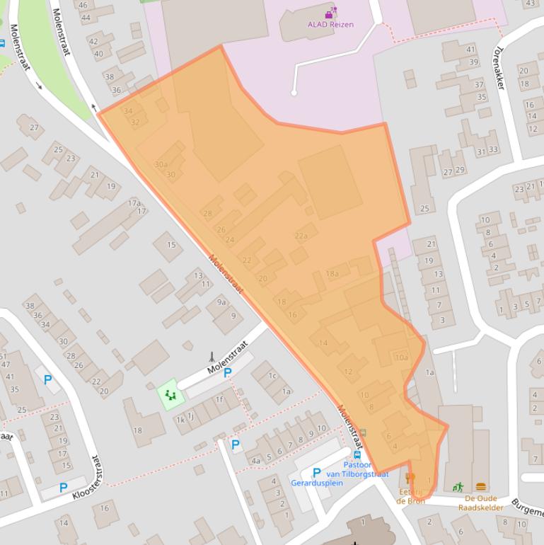 Kaart van postcodegebied 5056JC.
