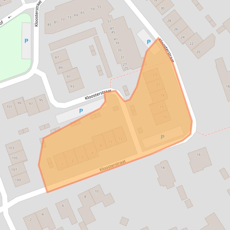 Kaart van postcodegebied 5056JP.