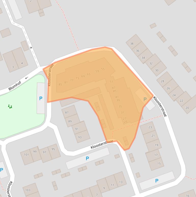 Kaart van postcodegebied 5056JR.