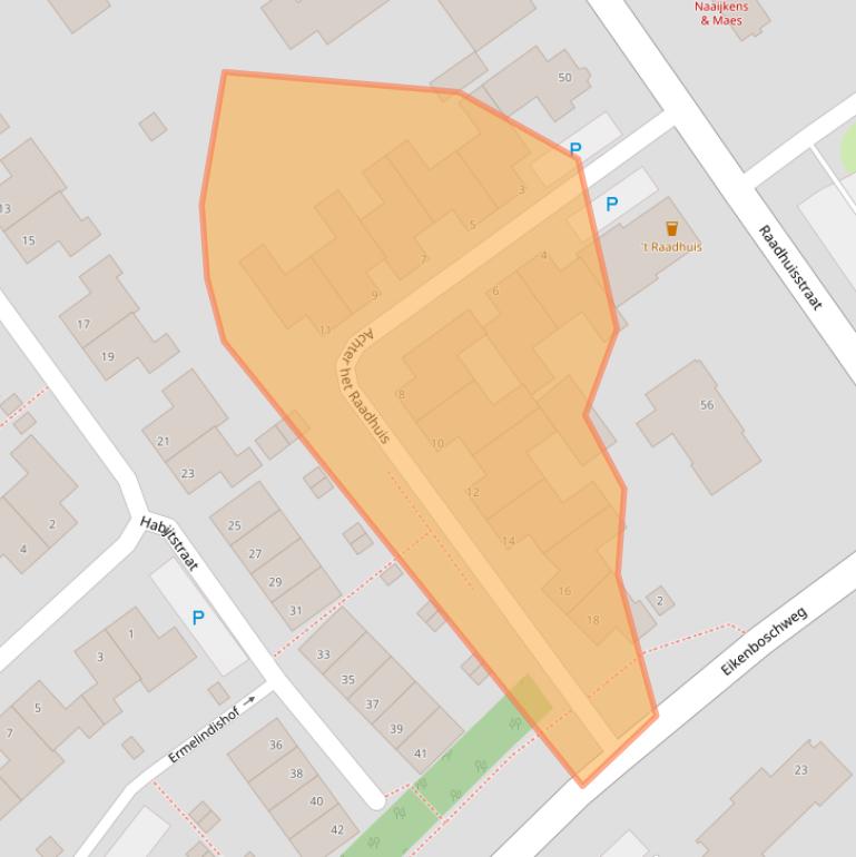 Kaart van postcodegebied 5056JV.