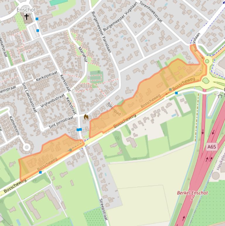 Kaart van postcodegebied 5056KC.