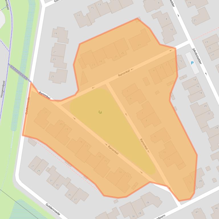 Kaart van postcodegebied 5056KJ.