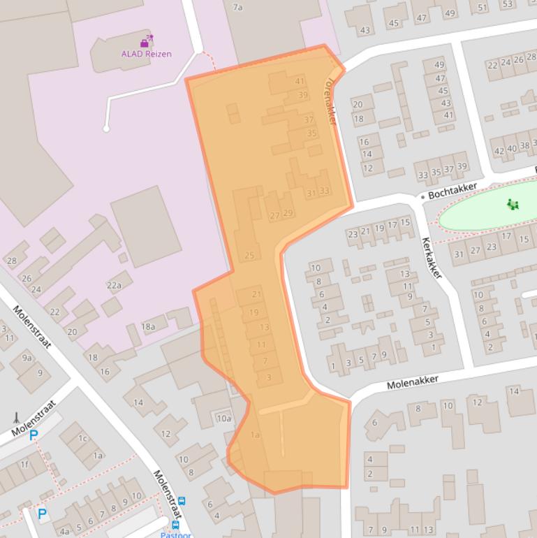 Kaart van postcodegebied 5056LK.