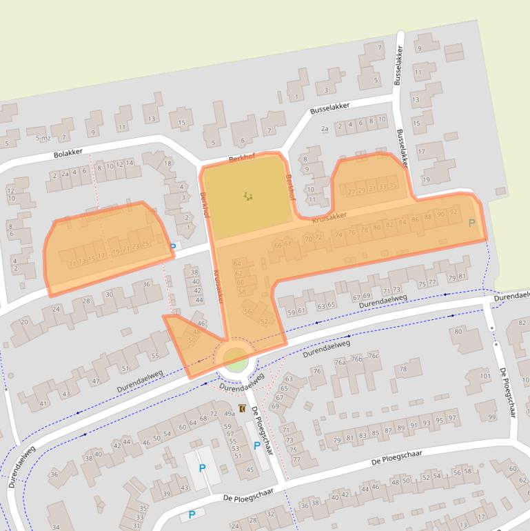 Kaart van postcodegebied 5056LT.