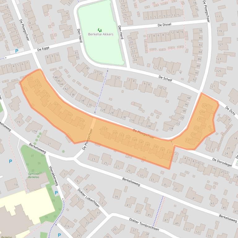 Kaart van postcodegebied 5056MC.