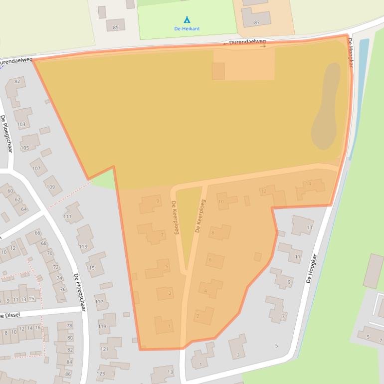 Kaart van postcodegebied 5056MM.