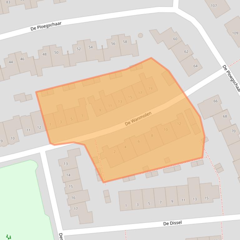 Kaart van postcodegebied 5056MS.