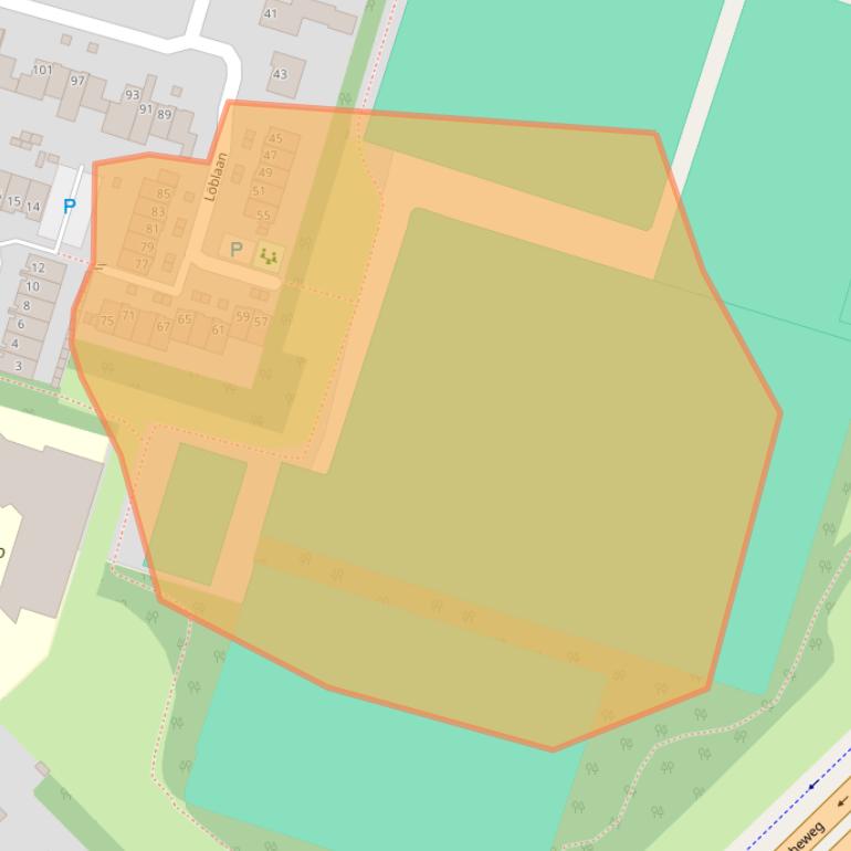 Kaart van postcodegebied 5056NP.