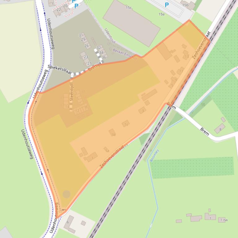 Kaart van postcodegebied 5056PG.