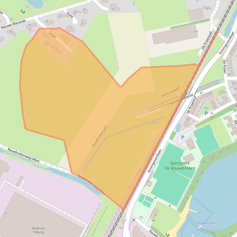 Kaart van postcodegebied 5056RK.