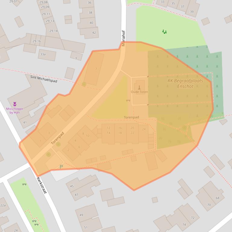 Kaart van postcodegebied 5056SE.