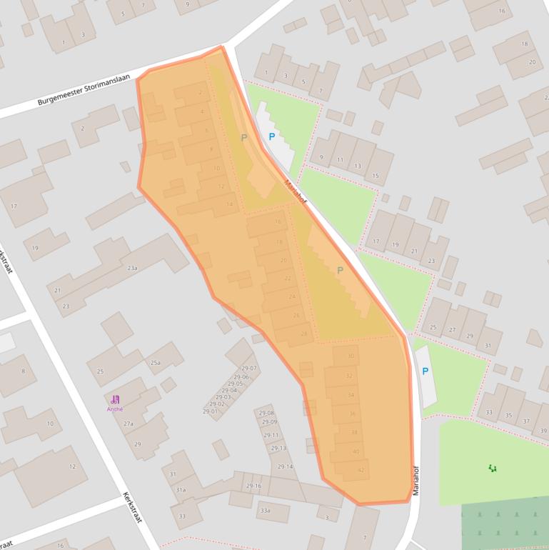 Kaart van postcodegebied 5056SH.