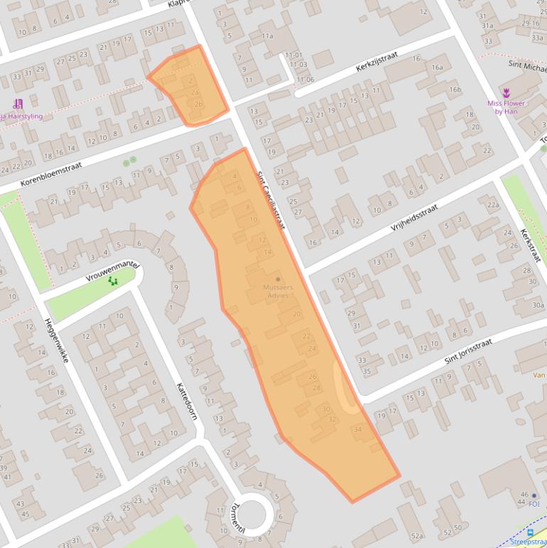 Kaart van postcodegebied 5056SK.
