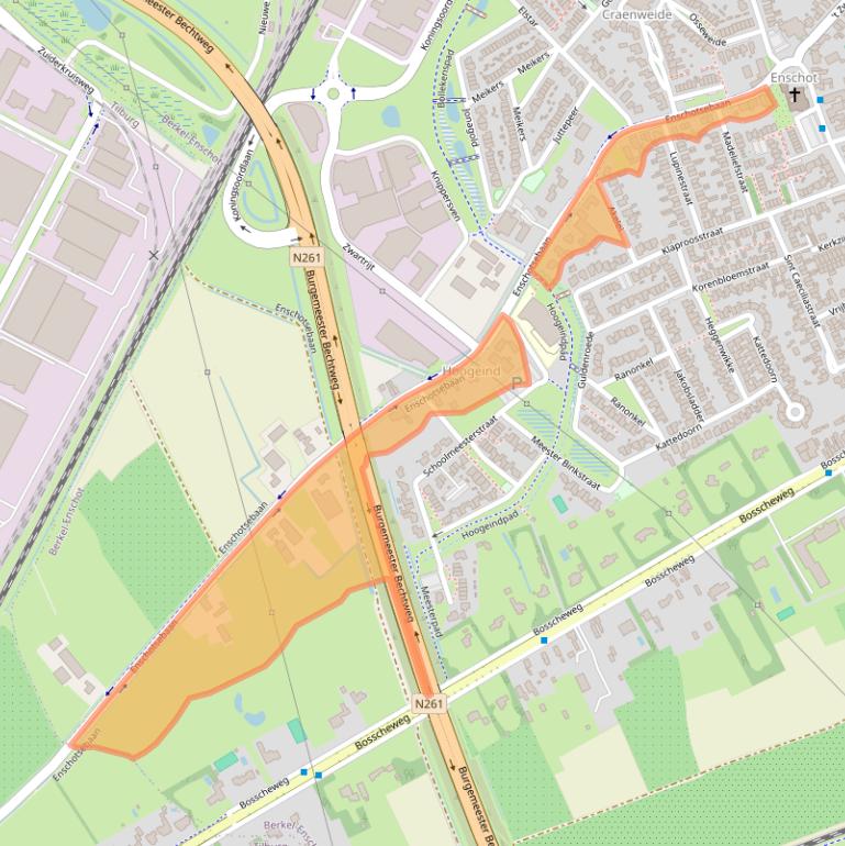 Kaart van postcodegebied 5056SR.