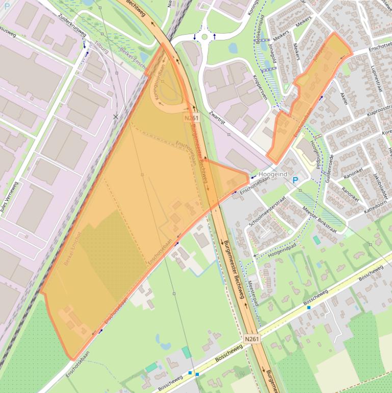 Kaart van postcodegebied 5056ST.