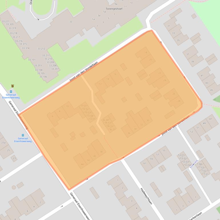 Kaart van postcodegebied 5056TE.