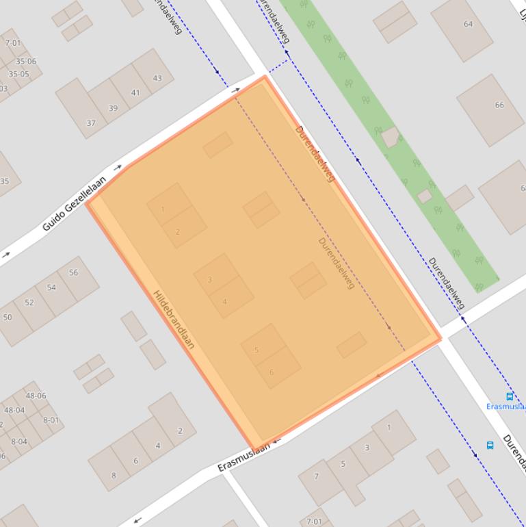 Kaart van postcodegebied 5056TJ.