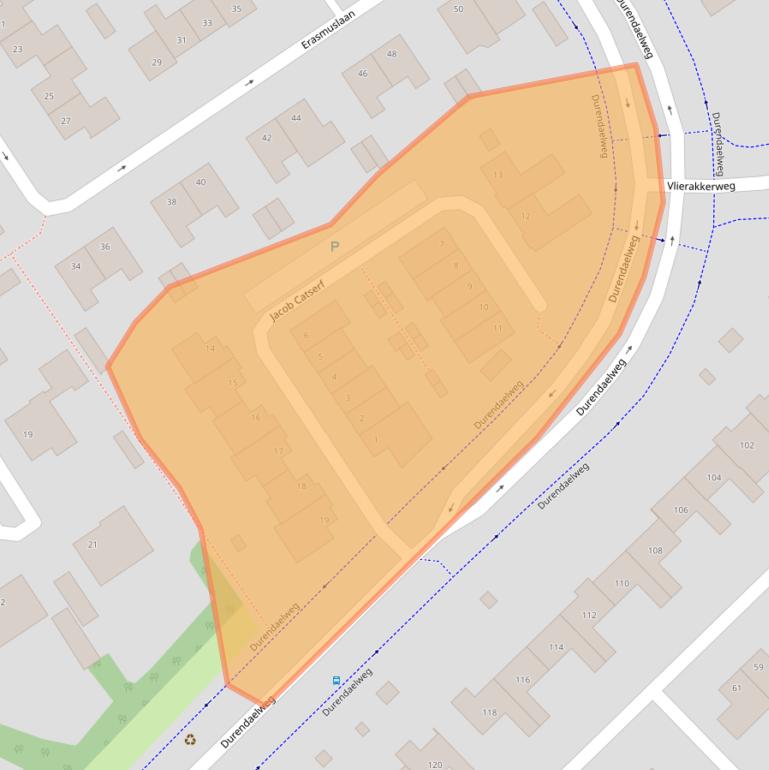 Kaart van postcodegebied 5056TM.