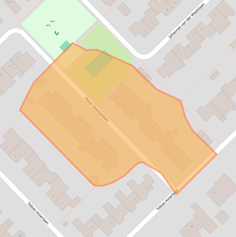 Kaart van postcodegebied 5056VG.