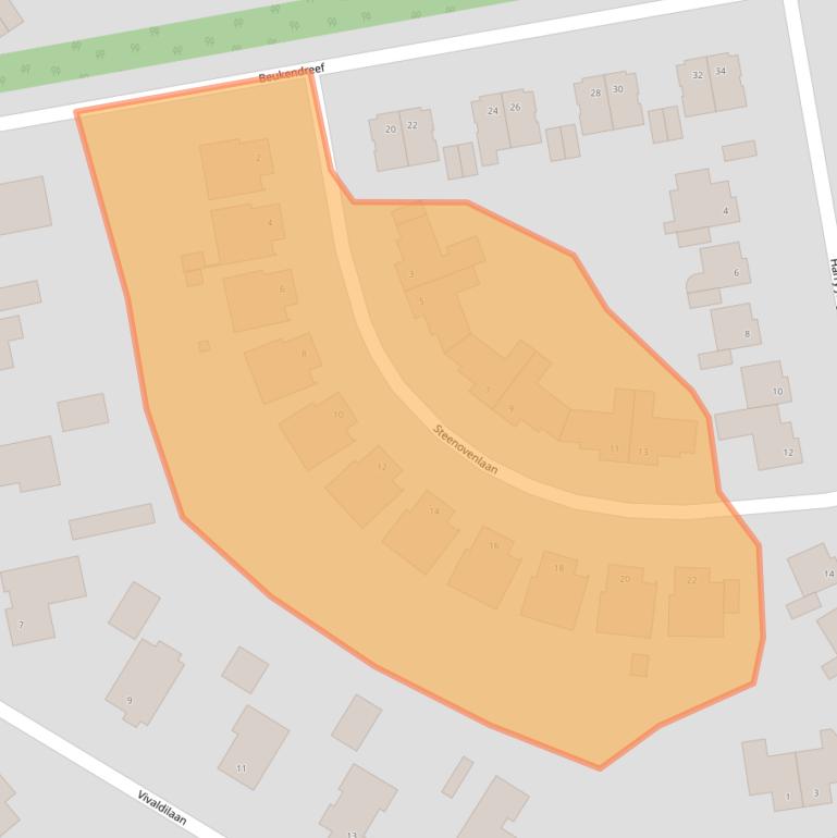 Kaart van postcodegebied 5056VR.