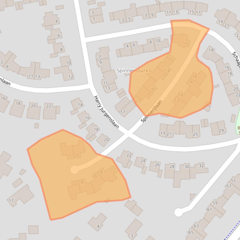 Kaart van postcodegebied 5056VV.