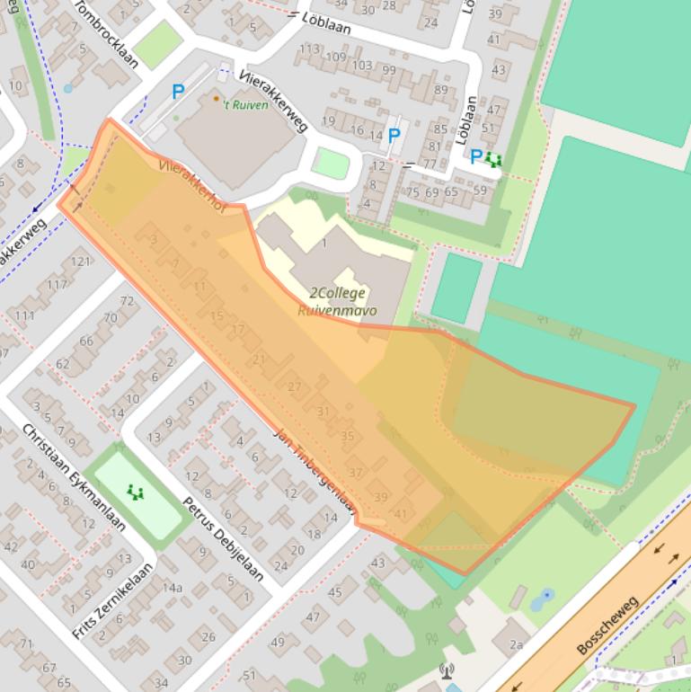 Kaart van postcodegebied 5056WC.