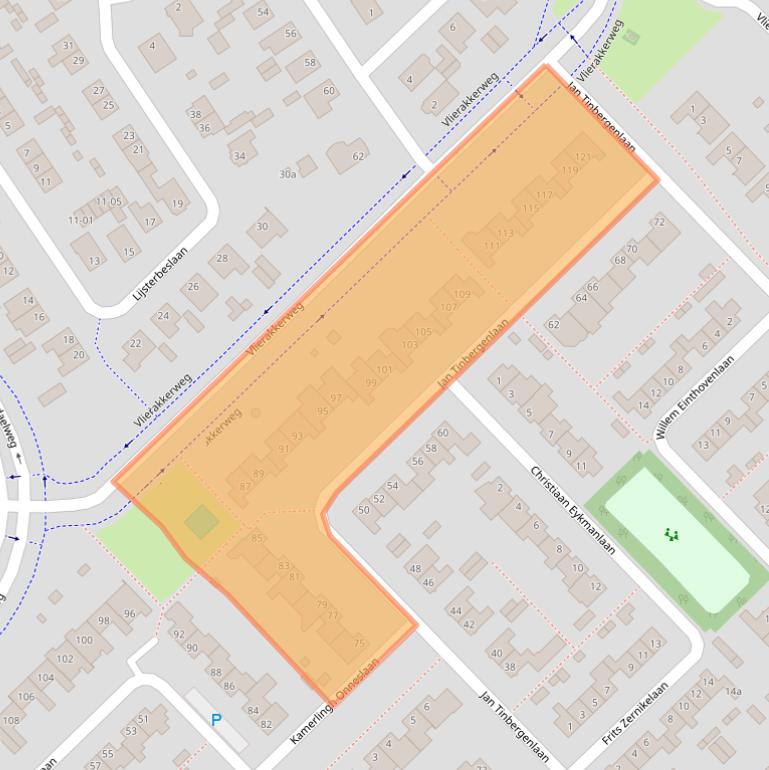 Kaart van postcodegebied 5056WE.