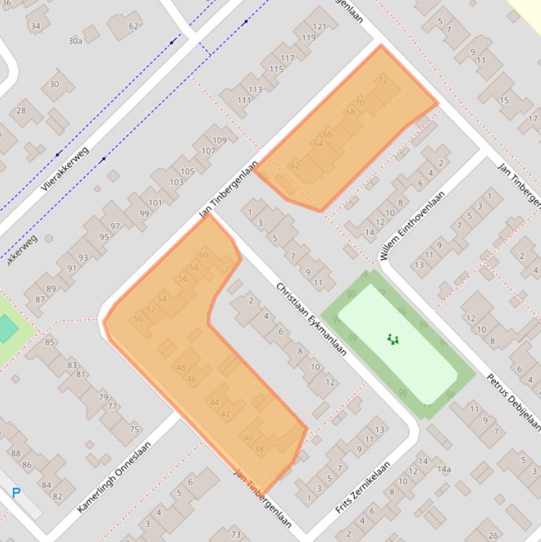 Kaart van postcodegebied 5056WH.