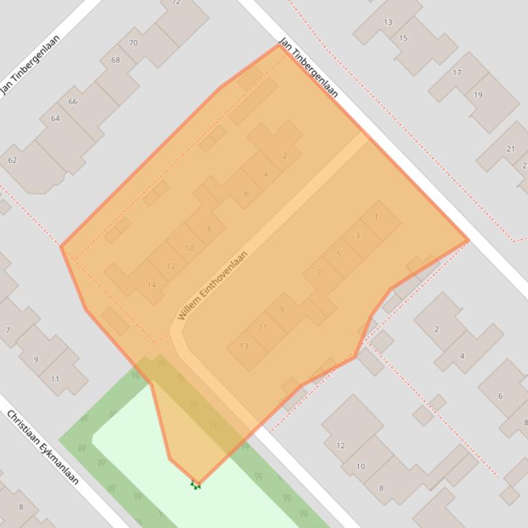 Kaart van postcodegebied 5056WN.