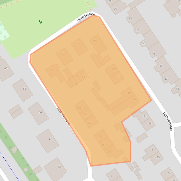 Kaart van postcodegebied 5056XJ.