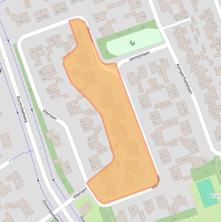 Kaart van postcodegebied 5056XR.