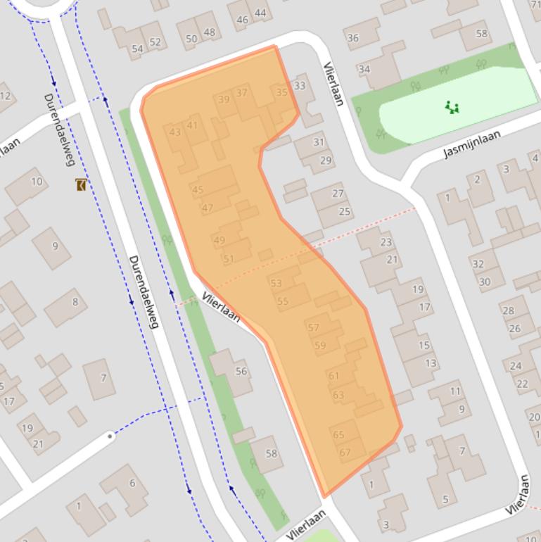 Kaart van postcodegebied 5056XS.