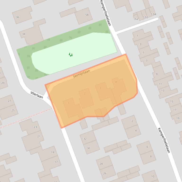 Kaart van postcodegebied 5056XV.