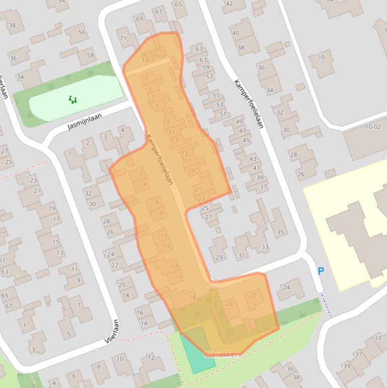 Kaart van postcodegebied 5056XW.