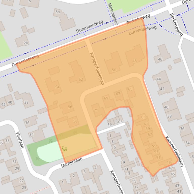 Kaart van postcodegebied 5056XZ.